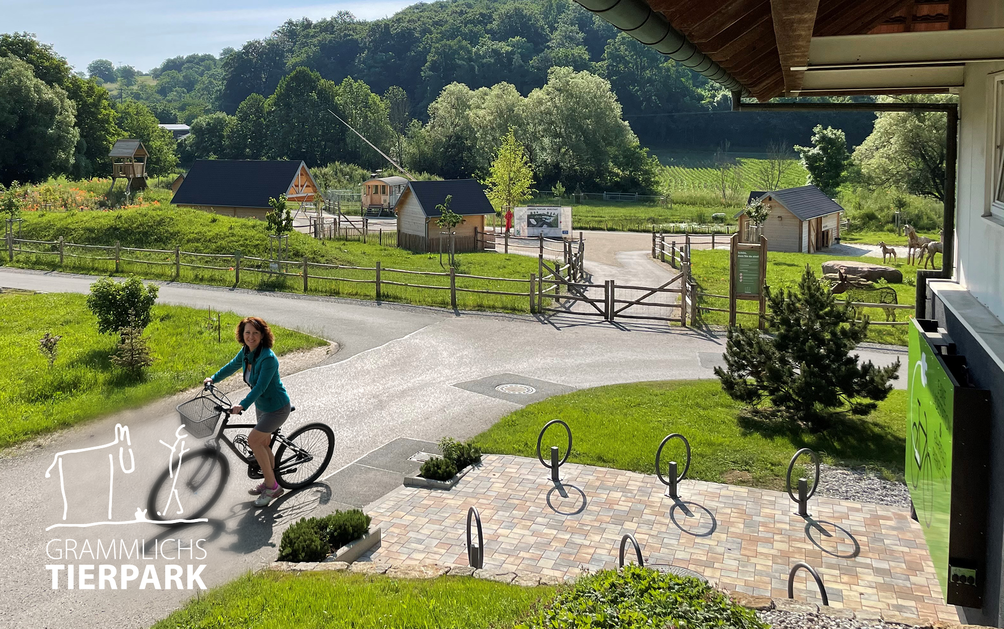 E-Bike Lademöglichkeit bei Grammlichs Tierpark Eberstadt